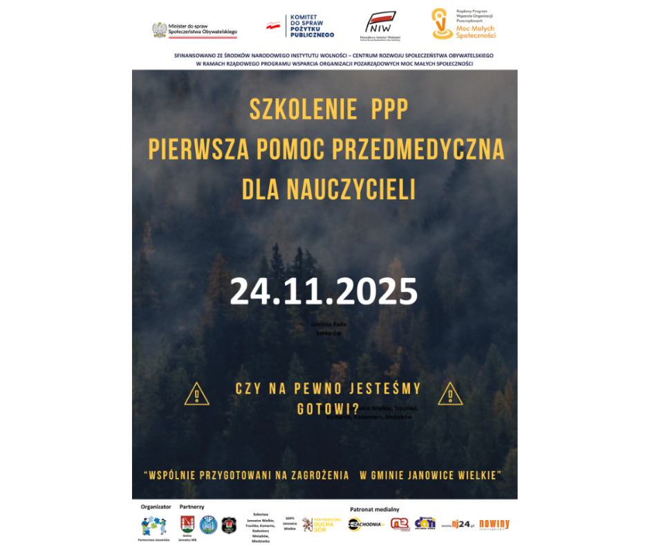 24.11.25 Szkolenie pierwszej pomocy przedmedycznej nauczycieli SP Janowice Wielkie